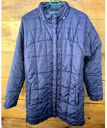 LL Bean Women&#39;s Nylon Long Sleeves Puffer Down Full Zip Winter Coat Medi... - $603.06 MXN