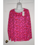 NWT LILLY PULITZER PASSION FRUIT PINK STAR SEARCHING ETTA LONG SLEEVE TO... - $86.39 CAD