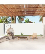  Side Awning Cream Polyester, Steel, Aluminum 78.7 x 393.7 in - $4,538.76 MXN