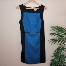 Loft Factory | Blue &amp; Black Colorblock Sheath Dress, womens size 8 - £11.60 GBP