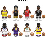 8 Pcs Famous Basketball Players Kobe Curry Jordan Durant Building Block ... - £17.61 GBP