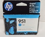 HP 951 (CN050AN) Cyan Ink Cartridge EXP 2021 - $16.44