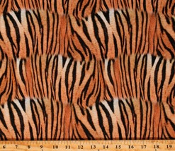Cotton Tiger Animal Print Skin Tiger Skin Fabric Print by the Yard D780.10 - £9.34 GBP