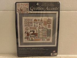 Dimensions Creative Accents Stamped Cross Stitch Kit &quot;Sewing Room&quot; #7967... - £17.08 GBP
