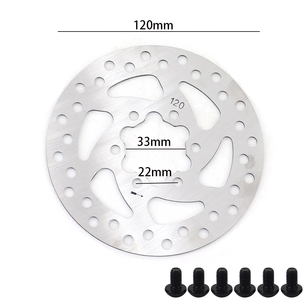 120mm Outdoor Cycling Disc ke Rotor Electric Scooter ke Rotors With Screws - £110.19 GBP