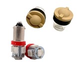 Red Dash Bulbs &amp; Tan Lens Complete Kit Bulb- 6 PC SET fits Military HUMV... - £31.87 GBP