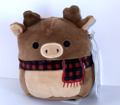 SQUISHMALLOWS Ruby the Reindeer with scarf 4.5&quot; Holiday Squad Christmas ... - £11.87 GBP