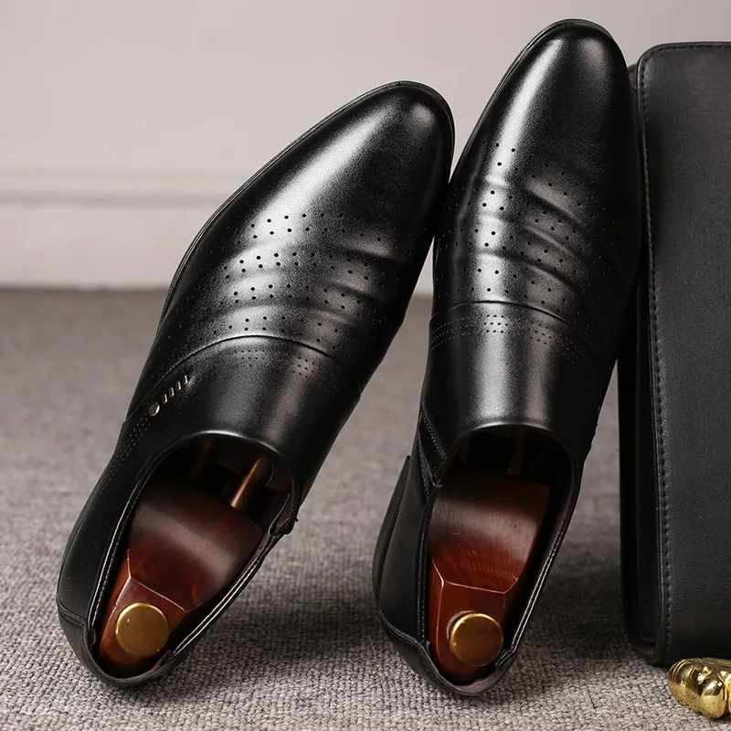 Men Shoes Casual Fashion Mens Dress Shoes for Male Party Sneakers Plus Size Slip - £62.56 GBP