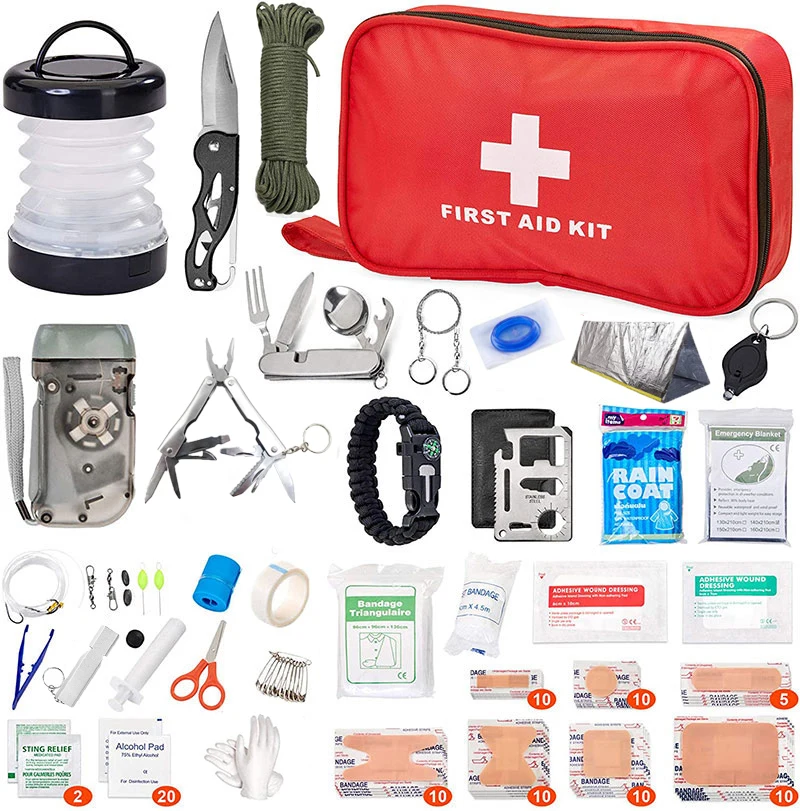 Outdoor Emergency Survival Kit, First Aid Tactical Trauma Bag, Self Defense IFAK - £59.79 GBP