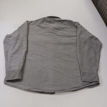 Field & Stream Heavy Cotton Button Down Shirt Men's Gray Outdoor Work Chest 50" image 2