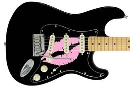 Guitar Skin Wrap Axe Re-Skin KISS Hot Pink 80's Eighties 593 - $27.71+