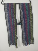Cejon Womens Scarf One Size Striped Multicolor 70 In Sparkly Winter Fashion - £14.23 GBP