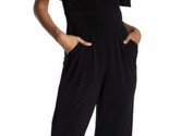 VINCE CAMUTO Black Flounce Ruffle Off The Shoulder One Piece Jumpsuit Si... - £21.80 GBP