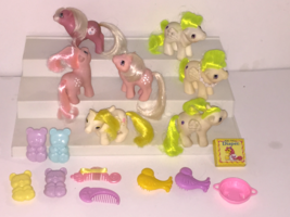 My Little Pony G1 Vtg Newborn Babies Lot +Accessories Bbe “Baby Lofty&quot; - £199.83 GBP