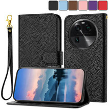 For OPPO Find X6 X5 Pro Lite A94 A57S Magnetic Case Leather Wallet Flip Cover - £35.85 GBP