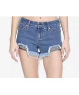 Blackheart Hot Topic Shorts Women Size 5 High Rise Indigo Fishnet Denim ... - $16.93 CAD