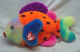VINTAGE TY Beanie Buddy COLORFUL LIPS THE FISH 13&quot; Plush Stuffed Animal ... - £15.77 GBP
