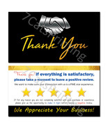 Best for eBay Seller Thank You Cards Amazon Colors Black Gold Bulk High Quality - $8.95 - $274.95