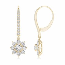 ANGARA 1.5 Ct Natural Diamond Round Drop Earrings for Women, Girls in 14K Gold - £1,660.19 GBP