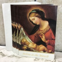 Believe In The Miracle Christmas Cards Lot- 14 W/Envelopes Crown Point G... - £11.72 GBP