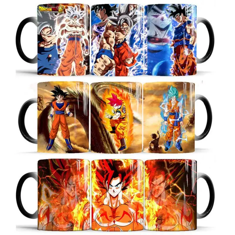 Dragon Ball Series Ceramic Cup Color Changing Mug Coffee Goku Vegeta Frieza - £15.22 GBP