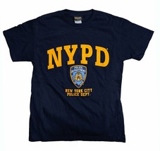 NYPD Kids Official Licensed T-Shirt Navy Yellow New York Police Youth Bo... - £15.71 GBP
