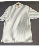 Vintage American Eagle for Her Mock Turtleneck White Green Stripe Top Sz... - $27.34 CAD