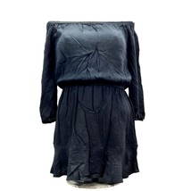 Soft Joie Dress Women&#39;s XXS Black Off Shoulder Elastic Waist Long Sleeves - £17.13 GBP
