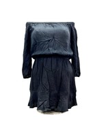 Soft Joie Dress Women&#39;s XXS Black Off Shoulder Elastic Waist Long Sleeves - £17.36 GBP
