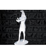 Ancient Egyptian white marble statue of Thoth God of moon, magic,and mas... - $279.47 CAD