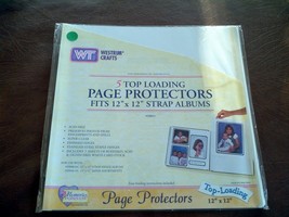 Westrim Crafts 12&quot;x12&quot;  Pages protectors  Strap Albums  ( top- loading ) - $15.77