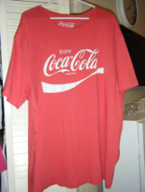 Mens Red Coca Cola Shirts Sz 3XLT Cotton #7819 - £7.07 GBP