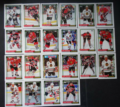 1992-93 Topps Chicago Blackhawks Team Set of 22 Hockey Cards - £5.58 GBP