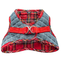 Step-In Denim Dog Harness - Red Plaid(D0102H53XMT.) - $23.19