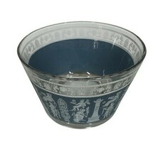 Vintage Hellenic Wedgwood Jeanette Corinthian Blue Dessert Bowl 3.75&quot; x ... - $9.89