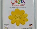Flower with Swirl Center Sizzix Embosslits Die 654772 Cuts &amp; Embosses NEW - $6.99