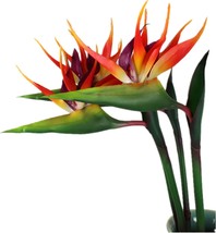 Large Bird Of Paradise 32 Inch Permanent Flower, Uv Resistant No Fade, 3 Pcs.. - £28.13 GBP