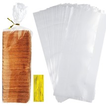 Bread Bags With Ties, 30 Clear Bread Bags For Homemade Bread And 50 Ties... - £10.21 GBP