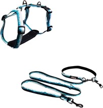 Casual H Type Dog Harness (M) With Multi-Functional Dog Leash (Sm) Bundle - $54.99