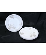 Federal White Bamboo Gold Salad Luncheon Plates 9&quot; Lot of 5 - $26.45