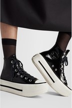 Converse Chuck Taylor Lift Double Stack Patent Leather Platform Black 8.5W/6.5M image 4
