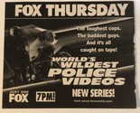 World’s Wildest Police Videos Print Ad Tpa15 - $5.93