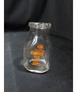 OLD Mountain View Farm Half Pint Glass Milk Cream Bottle Colebrook New H... - $39.62