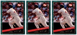 (3) 1994 Post Cereal Baseball #8 Mo Vaughn Red Sox Baseball Card Lot - £6.08 GBP