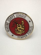 Marine Corps League Cap Pin Hat Semper Fidelis Marines Globe Anchor Fast... - $4.94