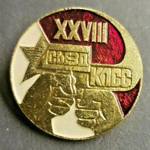 1950&#39;s Russia Vintage Pins USSR Pin XXVII Fist Bump PB11 #15 - £13.27 GBP