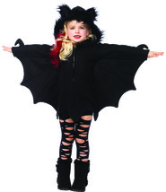 Leg Avenue Girl&#39;s Cozy Bat Halloween Costume, Black, X-Small - £92.77 GBP