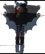 Leg Avenue Girl&#39;s Cozy Bat Halloween Costume, Black, X-Small - $116.06