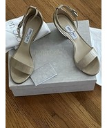 Jimmy Choo Edina 65 Beige Sandals 40/9 NIB - $346.50