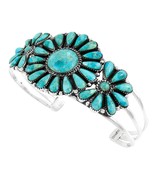 Southwest Style Genuine Turquoise 925 Sterling Silver - £373.83 GBP